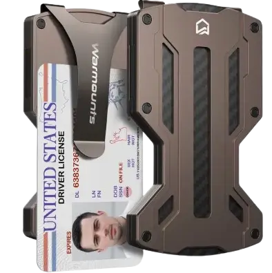 Slim Minimalist Anti-RFID Metal Wallet